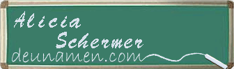 Alicia Schermer Visitenkarte